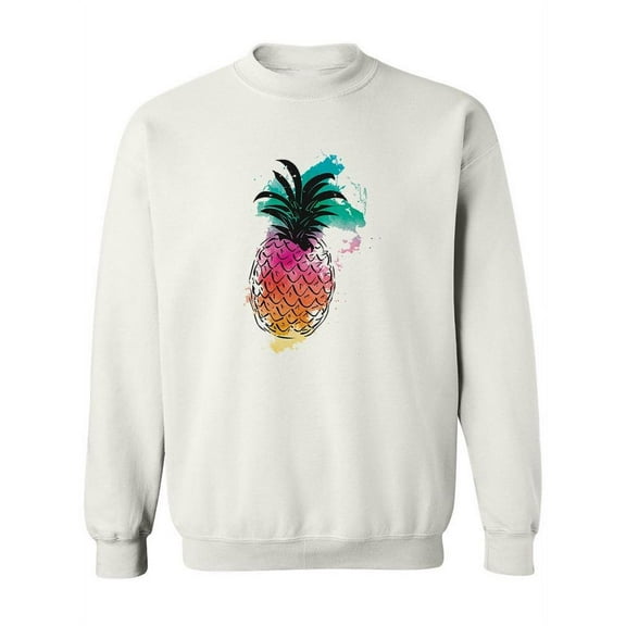 Colorful Pineapple Sweatshirt Women -SPIdeals Designs, Female Medium