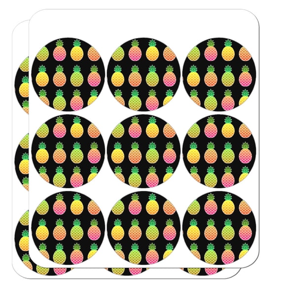Colorful Pineapples Pattern Planner Calendar Scrapbooking Crafting Stickers