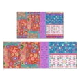 thumbnail image 1 of Colorful Pioneer Flower Patchwork Kitchen Rugs Sets Of 2,Anti Fatigue Kitchen Mat Rugs Non Slip Washable,Decorative Kitchen Floor Mats for Kitchen,Sink,Laundry,17"x30"+17"x47", 1 of 7
