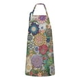 thumbnail image 1 of Colorful Pioneer Flower Pattern Apron-Garden Aprons for Women with Pockets-Cotton Linen Waterproof Kitchen Cooking Gardening Aprons Adjustable for Kitchen,Cooking,BBQ and Salon 33x27 Inch, 1 of 7