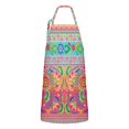 thumbnail image 1 of Colorful Pioneer Flower Pattern Apron-Garden Aprons for Women with Pockets-Cotton Linen Waterproof Kitchen Cooking Gardening Aprons Adjustable for Kitchen,Cooking,BBQ and Salon 33x27 Inch, 1 of 7