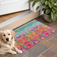 thumbnail image 1 of Colorful Pioneer Flower Pattern Door Rugs,Washable Non Slip Door Mats Indoor,Decorative Door Mats,Entry Mat Indoor for Entrance,Bedroom,Kitchen,Bathroom,16"x24", 1 of 6