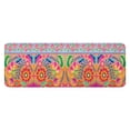 thumbnail image 1 of Colorful Pioneer Flower Pattern Kitchen Rug Mat,Kitchen Runner Rugs Non Skid Washable,Decorative Kitchen Floor Mats for Kitchen,Sink,Laundry,17"x47.2", 1 of 7