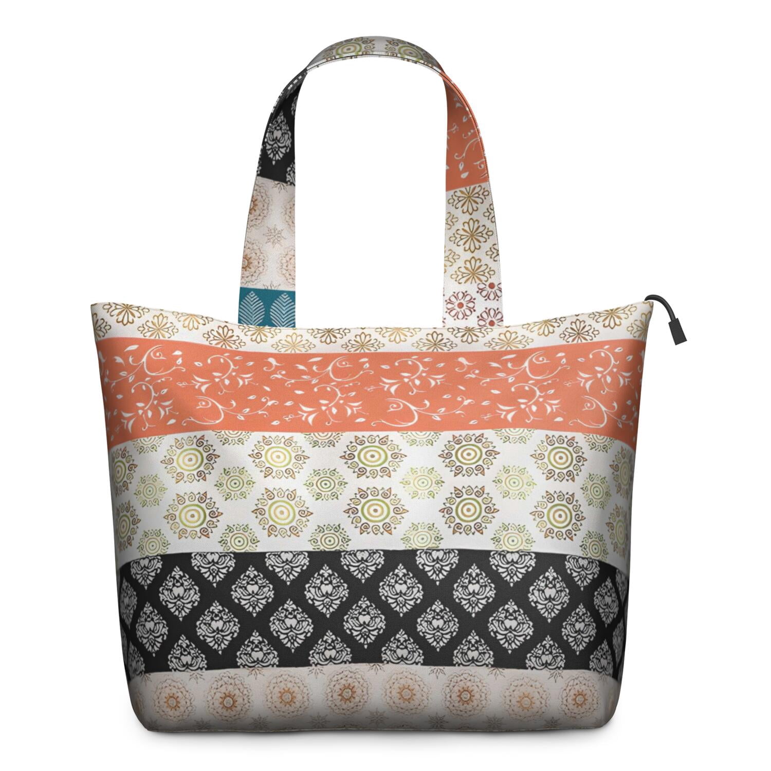 Colorful Pioneer Flower Pattern Travel Tote Bags for Women Carry On,Large Weekender Bags for Women Travel,Multi Functional Duffle Bag for Work,Shopping,Sports