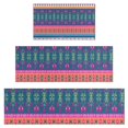thumbnail image 1 of Colorful Pioneer Flower Striped Pattern Kitchen Rugs Sets Of 3,Kitchen Runner Rugs Non Skid Washable,Decorative Kitchen Floor Mats for Kitchen,Sink,Laundry,17"x30"+ 17"x47" + 17"x59", 1 of 6