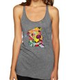 thumbnail image 1 of Colorful Pitbul | People Will Know How Large Your Soul | Dean Russo Art Animal Lover Tri-Blend Racerback Tank Top, Premium Heather, X-Large, 1 of 6