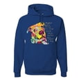 thumbnail image 1 of Colorful Pitbul | People Will Know How Large Your Soul | Dean Russo Art Animal Lover Unisex Hoodie Sweatshirt, Royal, X-Large, 1 of 6