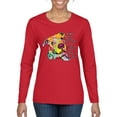 thumbnail image 1 of Colorful Pitbul | People Will Know How Large Your Soul | Dean Russo Art Animal Lover Womens Long Sleeve T-Shirt, Red, Small, 1 of 6