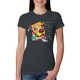 thumbnail image 1 of Colorful Pitbul | People Will Know How Large Your Soul | Dean Russo Art Animal Lover Womens Slim Fit Junior Tee, Dark Grey, X-Large, 1 of 6