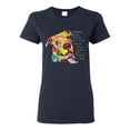 thumbnail image 1 of Colorful Pitbul | People Will Know How Large Your Soul | Dean Russo Art Animal Lover Womens T-Shirt, Navy, 3X-Large, 1 of 6