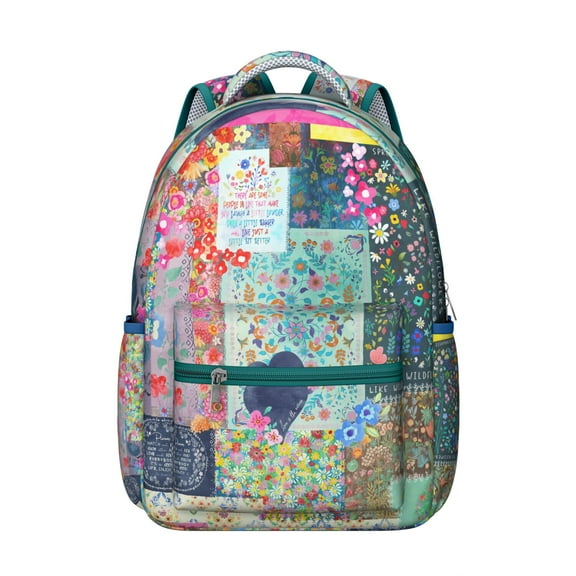 Colorful Plaid Adjustable Strap Backpack, Durable and Waterproof, Large Capacity School Bag with Comfortable Padding, Perfect for Travel and Outdoor Activities for Student