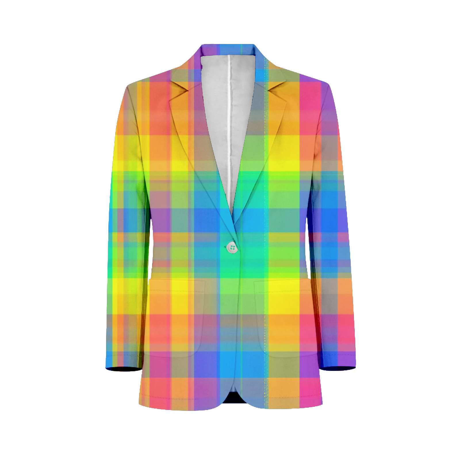 Colorful Plaid Pattern Customized Men's Suits full man Shawl Collar ...