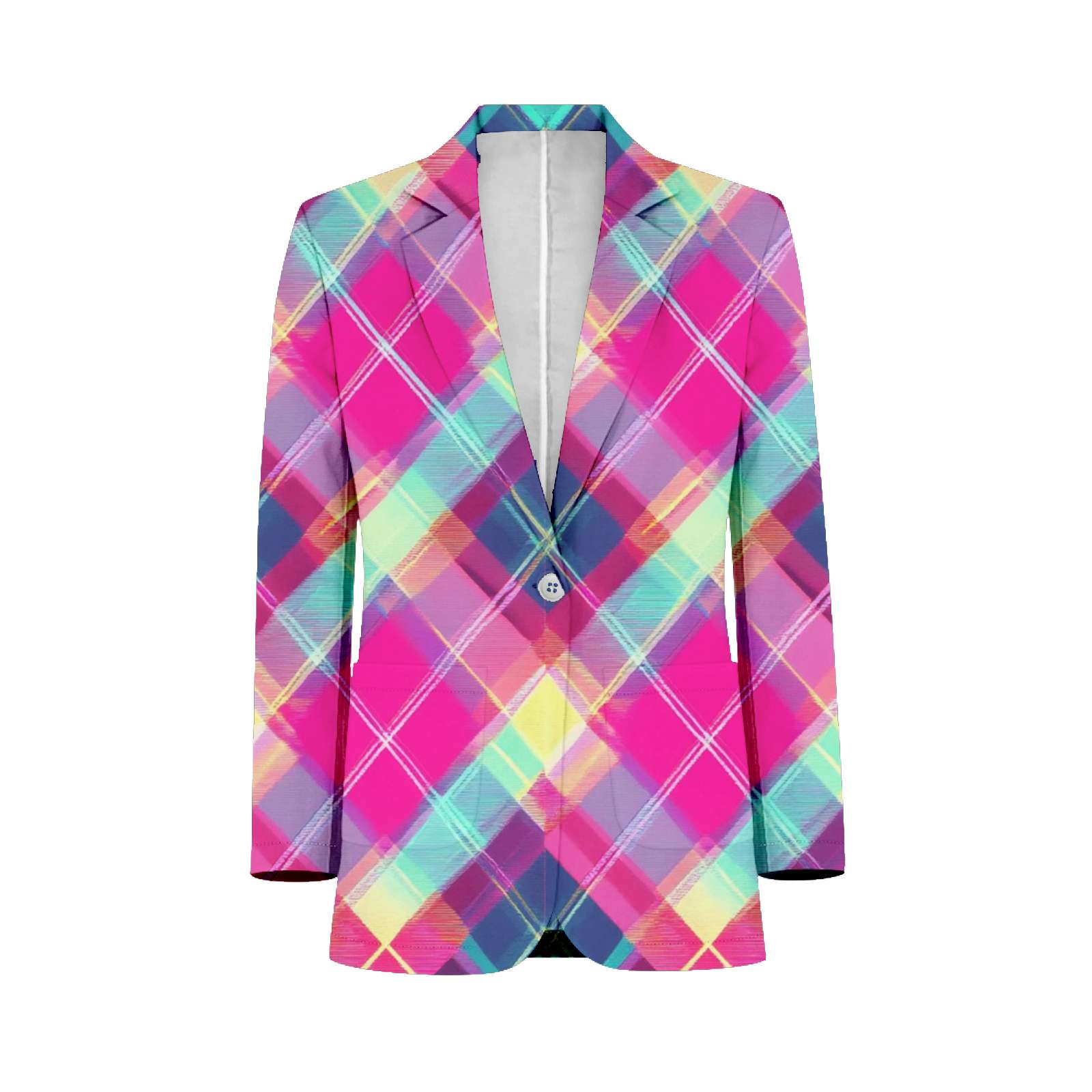 Colorful Plaid Pattern Mens Suits Shawl Collar Slim Fit Suit Mens Groom ...