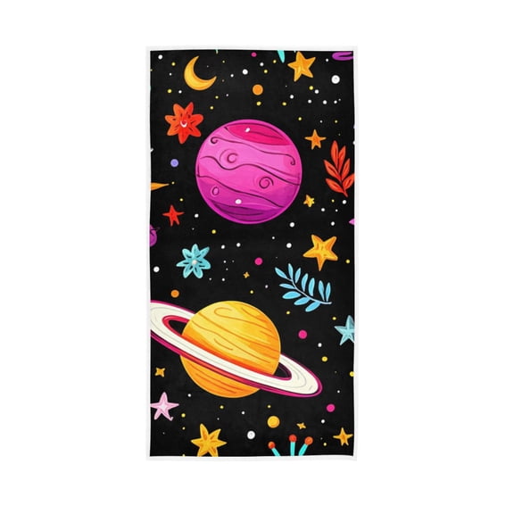Colorful Planets Face Towel Absorbent Hand Towels Bath Sport Gym