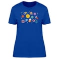 thumbnail image 1 of Colorful Planets On Galaxy T-Shirt Women -Image by Shutterstock, Female Small, 1 of 2