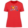 thumbnail image 1 of Colorful Planets On Galaxy T-Shirt Women -Image by Shutterstock, Female Small, 1 of 2