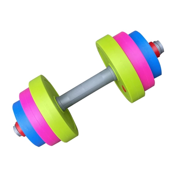 Colorful Plastic Dumbbell Toy Safe Light weight Exercise Equipment for Early Muscle Development