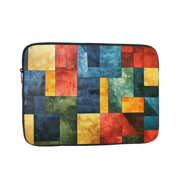 Colorful Plate Square Laptop Sleeve Bag Compatible With MacBook Air / Pro iPad MateBook Tablet Surface HP Lenovo Dell ASUS Acer Laptop Computer Protective Size: 10 inch