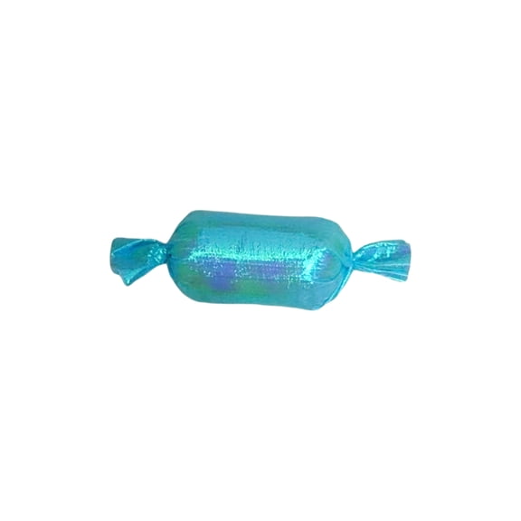 Colorful Plush Candy Cat Toy with Crinkle Paper and Catnip, Interactive Holiday Themed Self-Play Toy for Indoor Cats, Stimulates Curiosity and Relieves Boredom - Blue