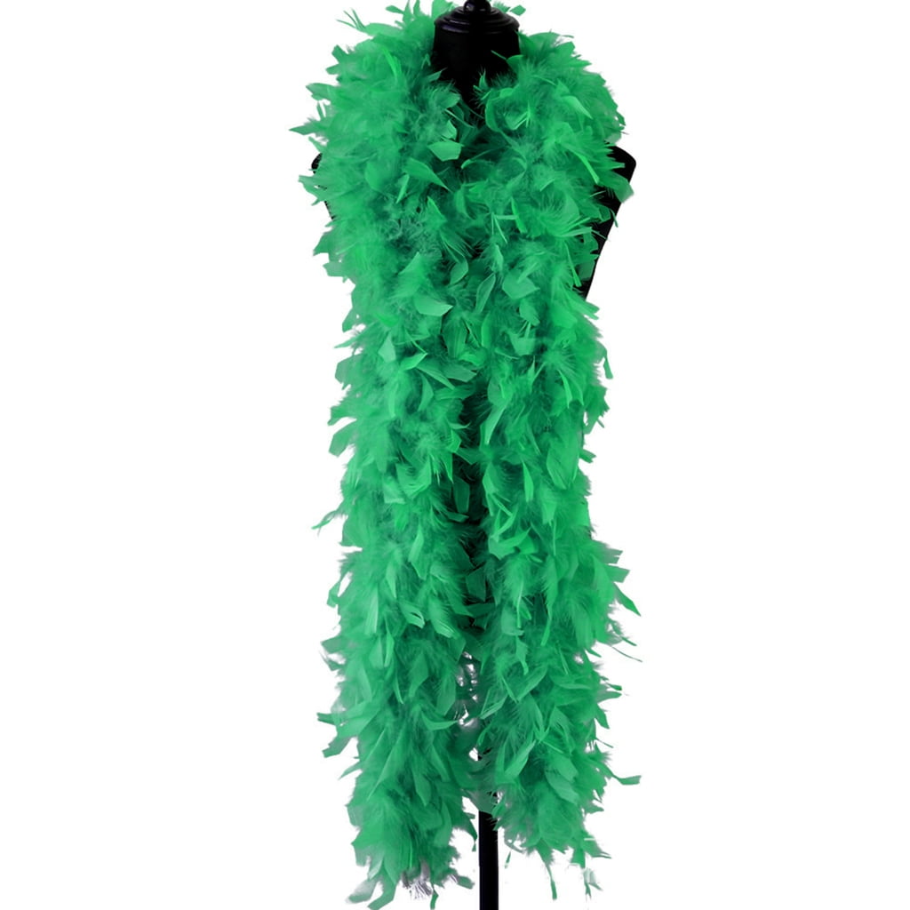 Colorful Plush Feather Boa for Crafts Soft Feather Stripe Wedding Party