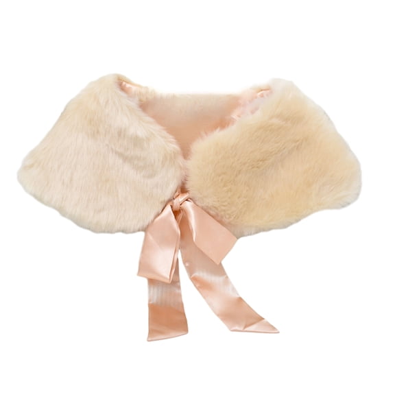 Colorful Plush Shawl Wrap for Evening Party for Kids Girls