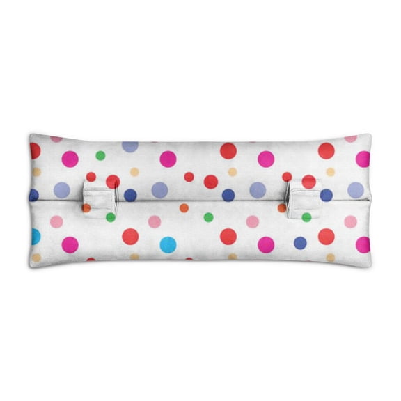 Colorful Polka Dot Seatbelt Pillow - Post-Mastectomy & Chest Surgery Recovery Cushion - Lightweight & Washable (Dot Pattern)