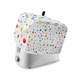 thumbnail image 1 of Colorful Polka Dot Small Toaster Cover 2 Slice, Kitchen Appliance Covers, Rainbow Point Vibrant Toaster Oven Cover with Loop, Bread Machine Cover Polyester Dust Cover Protection, 1 of 4
