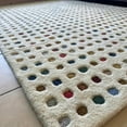 thumbnail image 1 of Colorful Polka Dots Handmade Tufted 100 % NZ Wool Rug, Extra Soft Minimalistic Pattern Carpet, 1 of 1