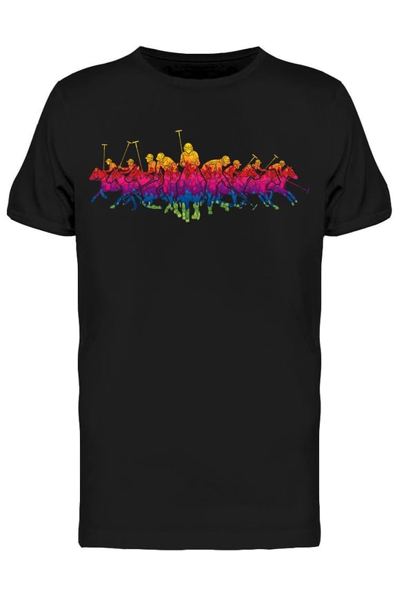 Colorful Polo Crowd T-Shirt Men -Image by Shutterstock, Male Small