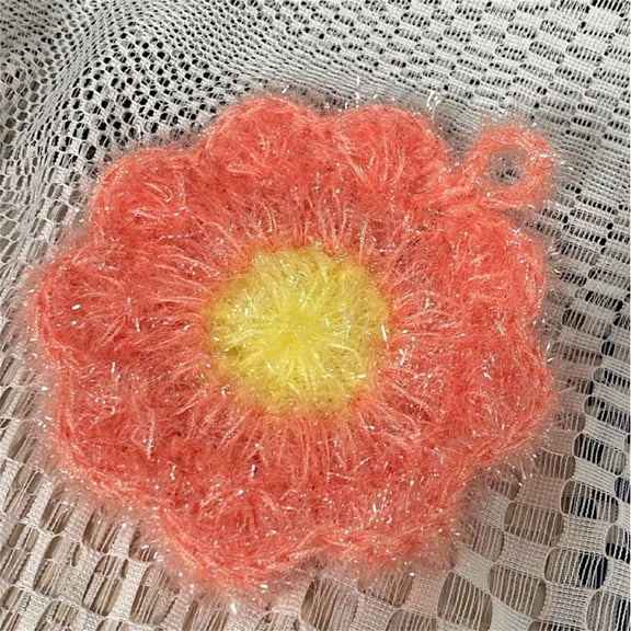 Colorful Polyester Dish Towels with Net Weave for Scrubbing Cookware and Wiping