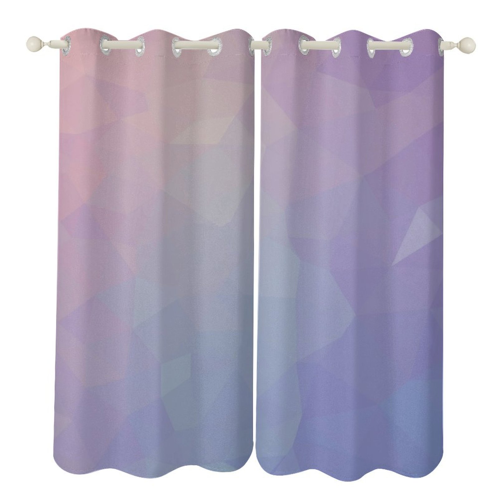Old Train Blackout Curtains - Thermal Insulated Rod Pocket Drapes For Kids Room, 63x63 Inch