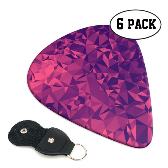 Colorful Polygon Frequency Polygon Guitar Picks for Guitar Bass Music Instruments Women Men Guitar Picks