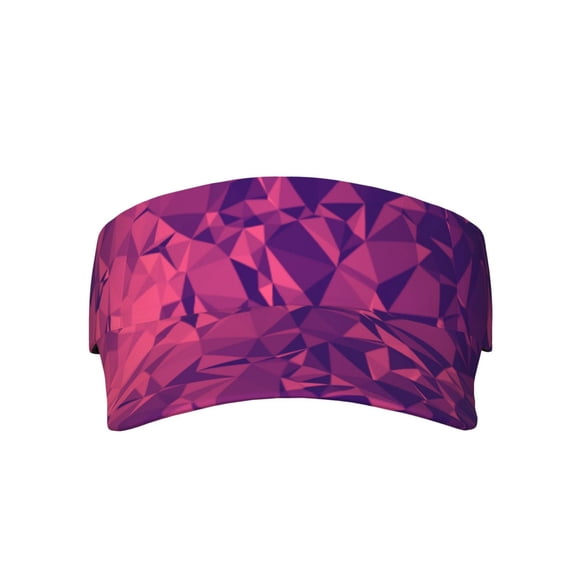 Colorful Polygon Frequency Polygon Sport Visor Hats Sun Protection Outdoor Activity For Women Men