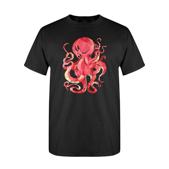 Colorful Polygonal Octopus T-Shirt Men -Image by Shutterstock, Male Medium