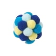thumbnail image 1 of Colorful Pom-Pom Cat Chase Balls - 4Cm Diameter, Catnip-Free, Soft Multi-Textured, Pet-Safe, Handmade, 6 Unique Colors - For All Cats, Interactive Play, Bonding, Exercise, 1 of 5