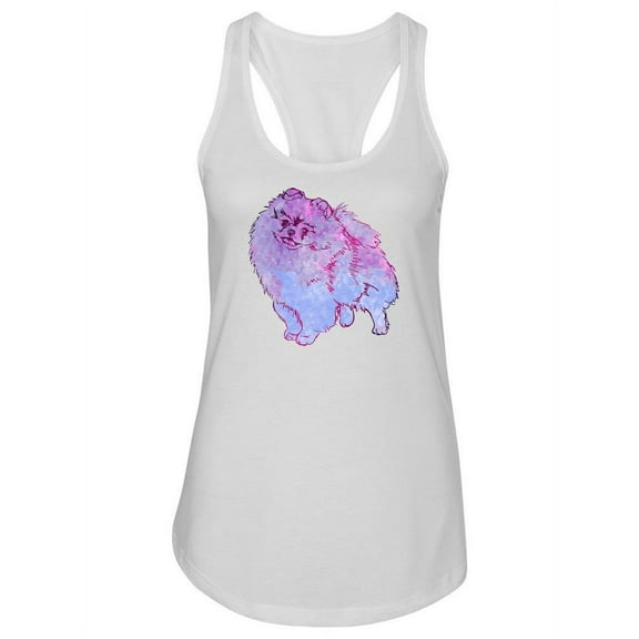 Colorful Pomeranian Spitz Tank Women -Image by Shutterstock, Female XX-Large