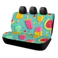 ZZHANSHB Colorful Popsicles 6 Back Bench Seat Cover with Elastic Band