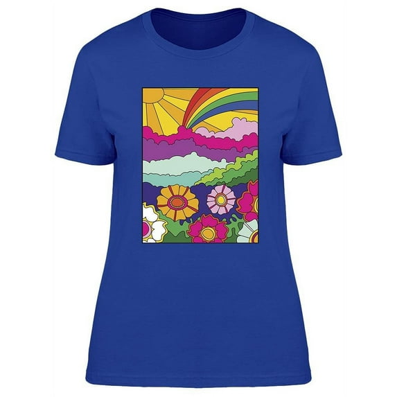 Colorful Poster Style T-Shirt Women -Image by Shutterstock, Female XX-Large