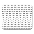 thumbnail image 1 of Colorful Preppy Zig Zag Black and White Chevron Pattern Mousepad Mouse Pad Mouse Mat 9x10 inch, 1 of 3