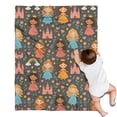 thumbnail image 1 of Colorful Princess Castle Pattern Blanket,Comfortable Soft Flannel Throw Blanket,All Season,Warm Lightweight Blankets for Sofa Bed Couch Living Room Chair,30"x40", 1 of 4