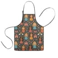 thumbnail image 1 of Colorful Princess Castle Pattern Kids Aprons for Girls and Boys,Adjustable Neck Strap Toddler Aprons for Kids Cooking Baking, 1 of 7