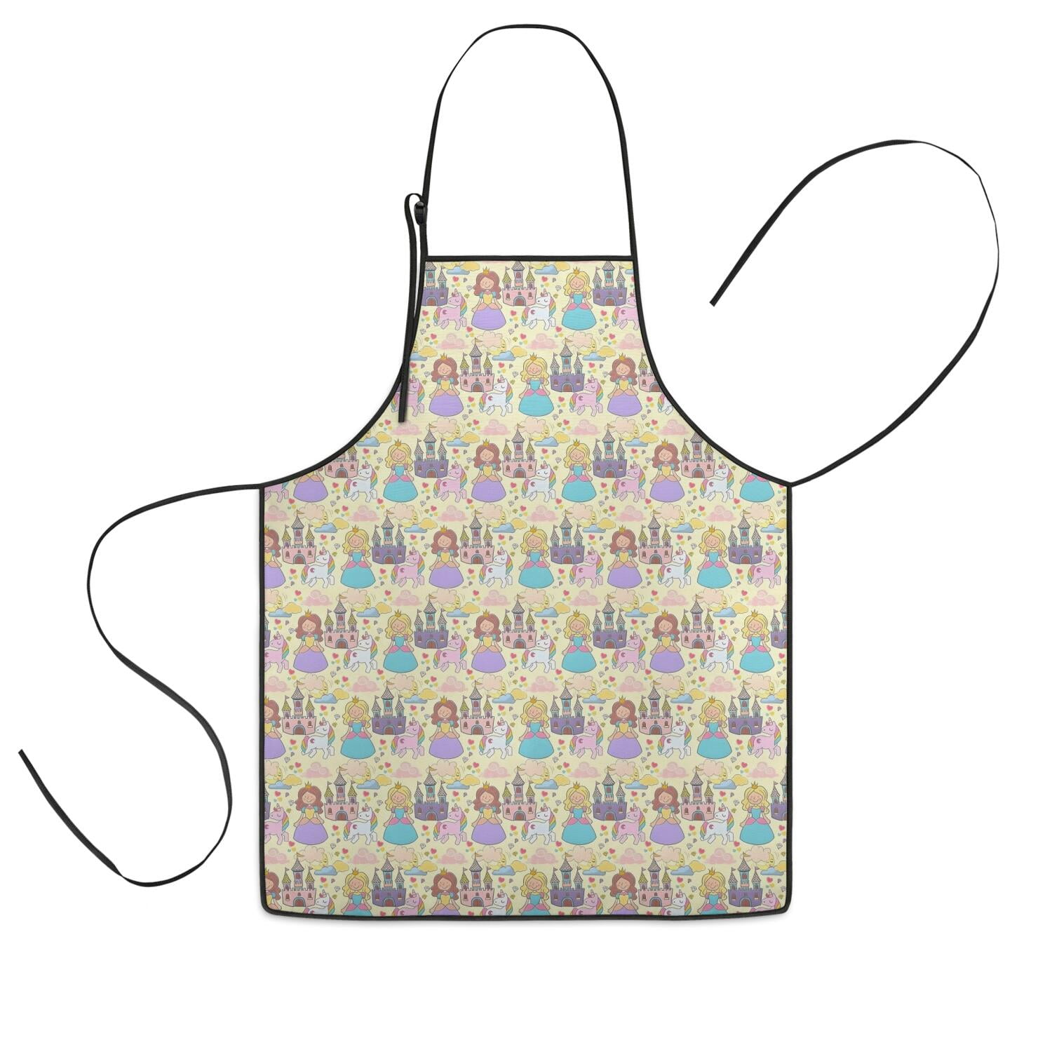 Castle Apron Colorful Princess Castle Pattern Kids Aprons for Girls and Boys ...