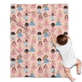 thumbnail image 1 of Colorful Princess Dance Pattern Blanket,Comfortable Soft Flannel Throw Blanket,All Season,Warm Lightweight Blankets for Sofa Bed Couch Living Room Chair,30"x40", 1 of 4