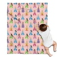 thumbnail image 1 of Colorful Princess Pattern Blanket,Comfortable Soft Flannel Throw Blanket,All Season,Warm Lightweight Blankets for Sofa Bed Couch Living Room Chair,30"x40", 1 of 4