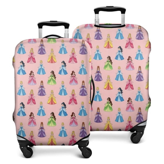Colorful Princess Pattern Luggage Cover Fashion Suitcase Cover Baggage Covers Fit 25-28 Inch Luggage (Go Travel)
