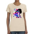 thumbnail image 1 of Colorful Profiled Woman T-Shirt Women -Image by Shutterstock, Female Large, 1 of 4