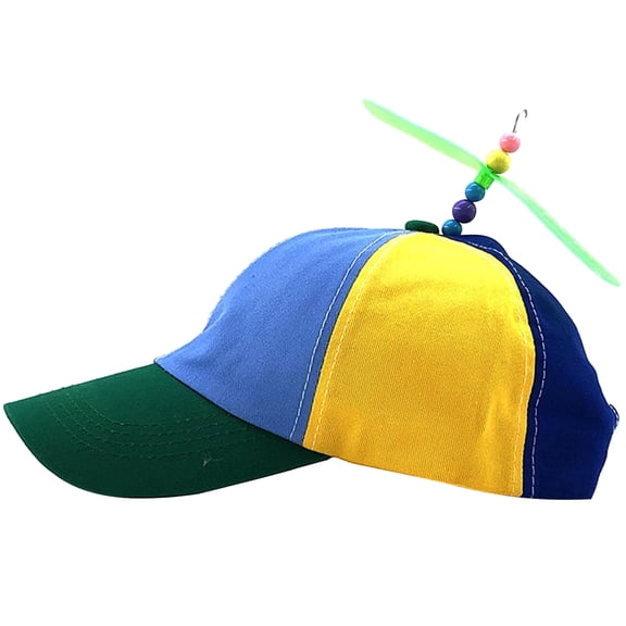 Colorful Propeller Hat for Kids and Adult Funny Helicopter Baseball Hat for Birthday Party Creative Headwear