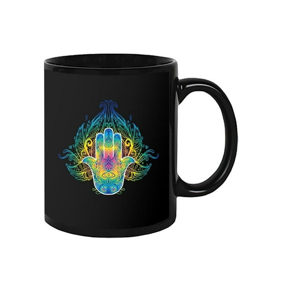 Colorful Psychedelic Hamsa Mug -Image by Shutterstock,
