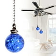 thumbnail image 1 of Colorful Pull Chains Crystal Glass Ice Cracked Ball Pull Chain for Ceiling Fan Light Decor 21" Extension Chain,Glass Ceiling Fan Pull Chain,Light Fan Pulls Decorative Beaded Chain for Decoration(1Pc), 1 of 4