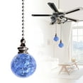 thumbnail image 1 of Colorful Pull Chains Crystal Glass Ice Cracked Ball Pull Chain for Ceiling Fan Light Decor 21" Extension Chain,Glass Ceiling Fan Pull Chain,Light Fan Pulls Decorative Beaded Chain for Decoration(1Pc), 1 of 4